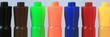 A Line of Seven Colored Watercolor Markers
