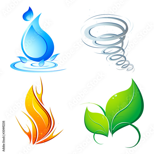 Vettoriale: Four Element of Earth Four Element of Earth