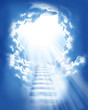 Photo: stairs in sky stairs in sky