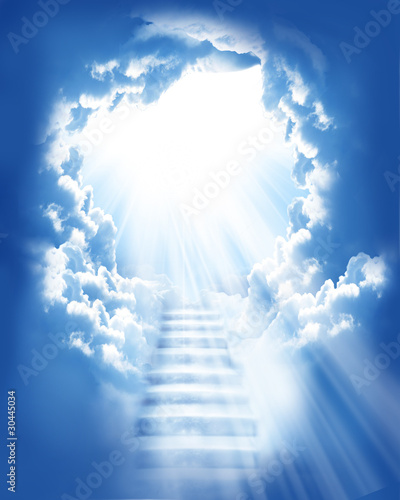 Photo: stairs in sky stairs in sky