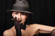 Portrait of attractive lady with hat! Portrait of attractive lady with hat!