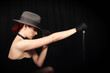 Cabaret Sexy Lady In Black Cabaret Sexy Lady In Black