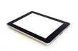 digital tablet with white screen
