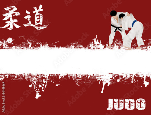Vector: grunge judo poster grunge judo poster