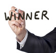 emphase sur le mot WINNER