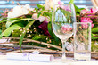 close-up catering table set close-up catering table set