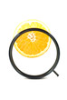 circular polarizing filter and orange fruit