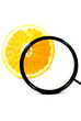 Polarizer Filter and Orange Fruit