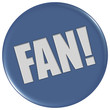 Button blau rund FAN