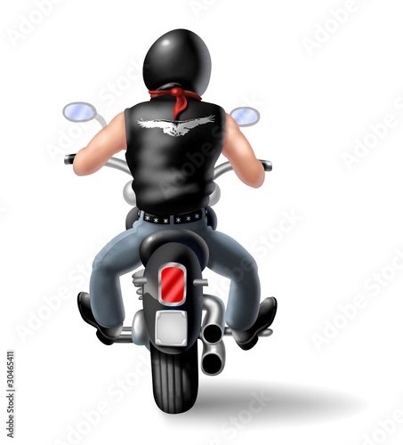 Illustration: biker biker