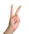 Triumph gesture.