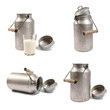 milk cans