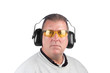 Photo: Man wearing safety equipment Man wearing safety equipment
