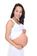 Pretty Asian Pregnant Woman