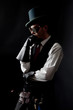 Foto: Man in Steampunk style Man in Steampunk style