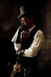 Foto: Man in Steampunk style Man in Steampunk style