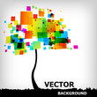 the abstract tree colorful background the abstract tree colorful background
