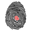 finger print with @ sign