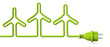 Green power plug - wind energy