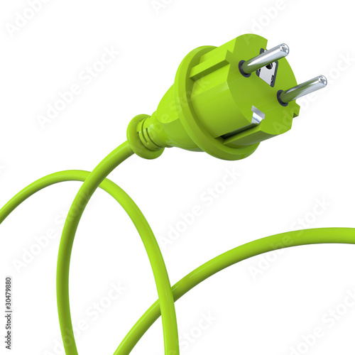 Illustrazione: Green power plug - dynamic Green power plug - dynamic
