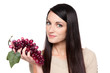 Produce - fruit woman with grapes