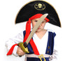 enfant garçon 6 ans déguisement pirate fond blanc - carnaval
