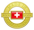 "Made In Switzerland" Golden Plate