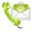 mail phone green