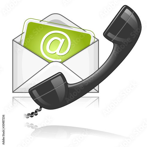 Vector: contact us symbol green black contact us symbol green black