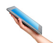 digital tablet on hand
