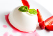 Panna cotta dessert