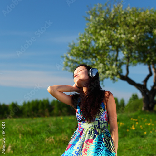Photo: listening to music listening to music