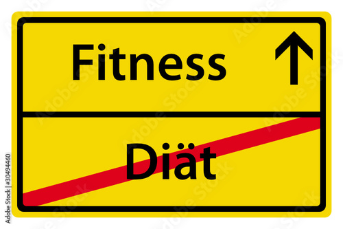 Vektor: Fitness anstatt Diät Fitness anstatt Diät