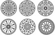 Vector: Indian style floral ornament Indian style floral ornament