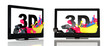 LED 3D HDTV screen