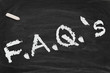 Illustration: FAQ Chalkboard FAQ Chalkboard