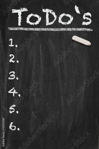 Illustration: Todo Chalkboard Todo Chalkboard