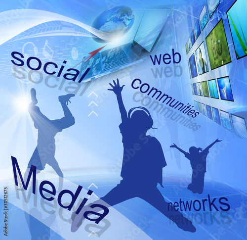 Foto: Social media networks (Global and Communication concept) Social media networks (Global and Communication concept)