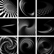 Abstract backdrops with swirling movement. Set.