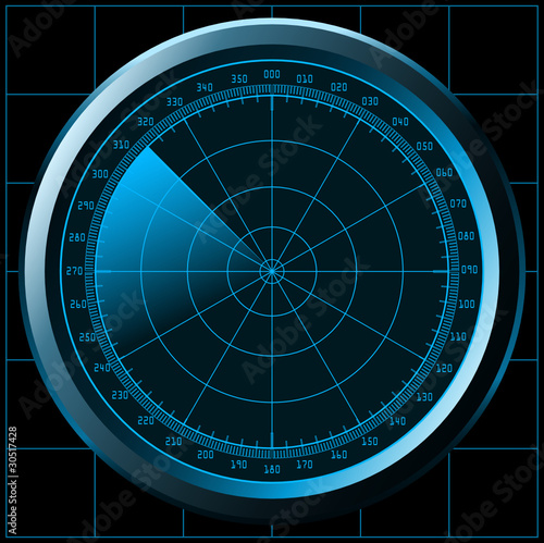 Vector: Radar screen (sonar) Radar screen (sonar)