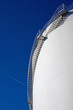 Foto: White industrial tank with stairs White industrial tank with stairs