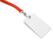 Badge d'accès sur fond blanc 1