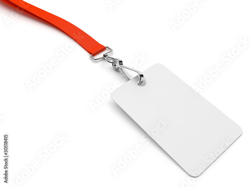 Illustration: Badge d'accès sur fond blanc 1 Badge d'accès sur fond blanc 1