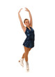 Smiling Figure Skater or Ice Dancer in Costume