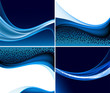 Abstract background vector set Abstract background vector set