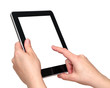 digital tablet with white screen