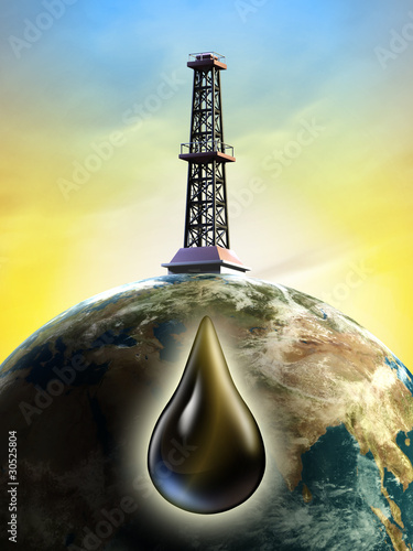 Illustration: Oil derrick Oil derrick