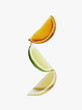 "Orange, lime and lemon wedges"