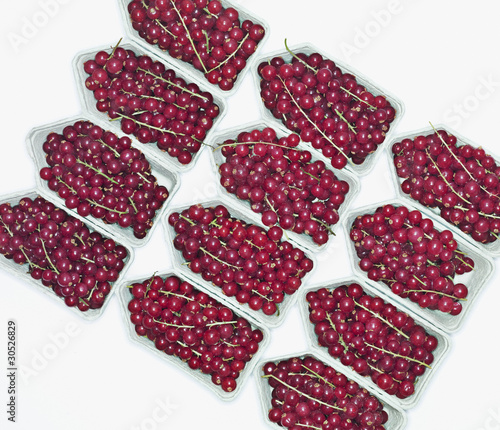 Photo: Baskets of red currants Baskets of red currants