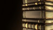 Books stacks in depth of field